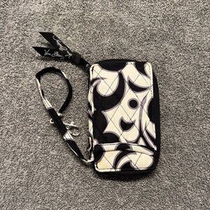 Vera Bradley Abstract Black and White Wristlet